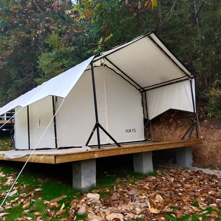 屋外の二重層の大きなホリデーキャンプテント